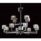 Impex Lighting STH06040/8+4/N Cube 12 Light Nickel Pendant Ceiling Light