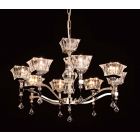 Impex Lighting STH06050/08/G Bresica 8 Light Gold Pendant Ceiling Light