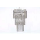 Impex Lighting STH401142/06/CH Chain Art 6 Light Chrome Pendants Ceiling Light