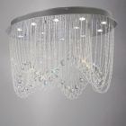Diyas IL31393 Camilla Polished Chrome/Crystal 12 Light Oval Ceiling Light