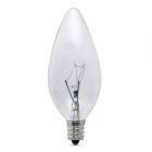 Candelabra 25W CES E12 Screw Cap Clear Candle