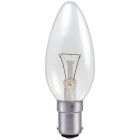 60W 35mm Clear Candle 230-240V SBC B15 2700K Warm White