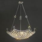 Diyas IL30058 Cesto Polished Chrome/Crystal 12 Light Semi Flush Pendant Light Grand