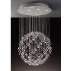 Diyas IL30781 Colorado Polished Chrome/Crystal 8 Light Medium Sphere Pendant Light