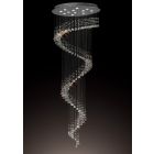 Diyas IL31373 Colorado Polished Chrome/Crystal 12 Light Multi-Spiral Pendant Light