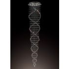 Diyas IL31377 Colorado Polished Chrome/Crystal 9 Light Tall Corkscrew Pendant Light