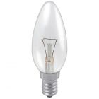 40W 35mm Clear Candle 230-240V SES E14 2700K Warm White
