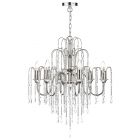 Dar Lighting DAN0638 Daniella 6 Light Pendant Dual Mount Polished Nickel