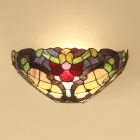 Interiors 1900 Diana T101W Tiffany Wall Sconce 12 Inch, 1 x 40W E14 (bulb not incl.)