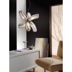 Mantra M0398 Duna E27 Pendant 6 arms 6 Light E27, Polished Chrome/White Acrylic