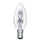 28W 240V SBC BA15D Halogen Dimmable 35mm Candle Clear