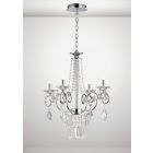 Diyas IL31615 Eden Polished Chrome/Crystal 4 Light G9 Pendant Light