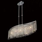 Diyas IL30574 Fabio Polished Chrome 5 Light Telescopic Pendant Bar