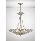 Diyas IL31672 Fay Aged Gold/Silver/Crystal 6 Light E14 Pendant Light