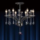 Diyas IL30366 Fiore Black Chrome/Crystal 6 Light Pendant Light