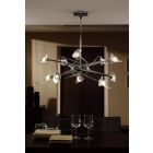 Mantra M0312 Flavia Pendant Up-Down Round 10 Light G9, Polished Chrome