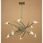 Mantra M0312AB Flavia Pendant Up-Down Round 10 Light G9, Antiques Brass