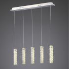Diyas IL80035 Galaxy Polished Chrome 5 Drop Pendant LED