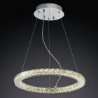 Diyas IL80036 Galaxy Polished Chrome 1 Drop Round Pendant Small LED