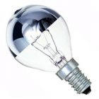 Casell 40W 240V SES E14 Mirror Crown Silver Top Round 45mm