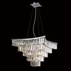 Diyas IL30642 Gianni Polished Chrome 5 Light Semi Ceiling Light