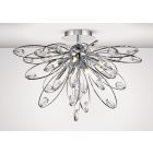 Diyas IL31645 Harlow Polished Chrome/Crystal 6 Light G9 Ceiling Light