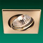 Firstlight Mila Square Brushed Brass Adjustable Downlight HS105BB
