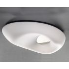 Mantra M1335 Huevo Ceiling 6 Light E27 Outdoor IP44, Polished Chrome/Opal White