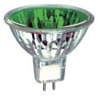 Prolite MR16 True Colour Dichroic Green 12V 20W Halogen Spot, 12 degree beam