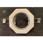 DAR Lighting LV1111WH WHITE Octagonal recessed spot light with retaining clip