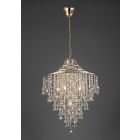 Diyas IL32772 Inina French Gold/Crystal 7 Light E14 Pendant Light