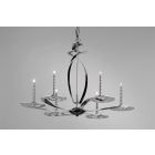Dar JEF0650 Jefferson 6 Light Polished Chrome Ceiling Pendant