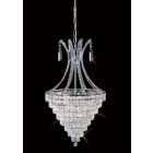 Diyas IL30019 Kenya Polished Chrome / Crystal 8 Light Pendant Light