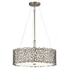 Kichler KL/SILCORAL/P/A Silver Coral Duo-Mount Pendant