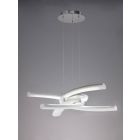 Mantra M3970 Knot Pendant 36W LED 3000K, Gloss White/White Acrylic/Polished Chrome