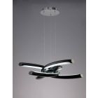 Mantra M3971 Knot Pendant 36W LED 3000K, Gloss Black/White Acrylic/Polished Chrome