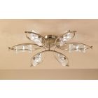 Mantra M0886AB Kromo Ceiling 6 Light G9, Antique Brass