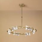 Mantra M0887AB Kromo Telescopic 6 Light G9 Round, Antique Brass