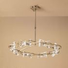 Mantra M0888AB Kromo Telescopic 8 Light G9 Round, Antique Brass
