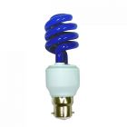 Pro Lite Helix 15W 240V BC/B22 CFL Spiral Blue