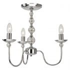 Firstlight 6126CH Galaxy 3 Light Flush Fitting