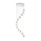 Dar Lighting LIV1250 Livia 12 Light Cluster Pendant Polished Chrome LED