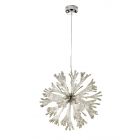Diyas IL50434 Love Polished Chrome/White Glass 11 Light Large Pendant Light