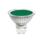 Luxram 50W 240V Halogen GU10 Green Reflector Spot