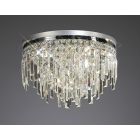 Diyas IL30251 Maddison Polished Chrome/Crystal 6 Light Round Ceiling Light