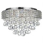 Dar Lighting MAT5450 Matrix 5 Light Flush Polished Chrome