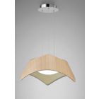 Mantra M4811 Maui Pendant 5W+19W LED 3000K, Beech/Polished Chrome