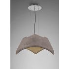 Mantra M4812 Maui Pendant 5W+19W LED 3000K, Cement Effect/Polished Chrome