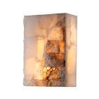 Madrid Double Wall Light with Marble Effect - E14, 2 x 40W Max