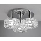 Mantra M3935 O2 Ceiling 3 Light E27 Large, Polished Chrome